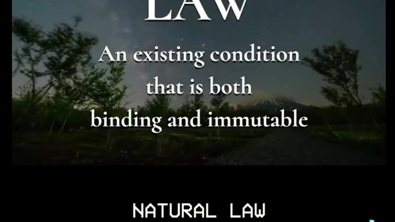 NATURAL LAW #3