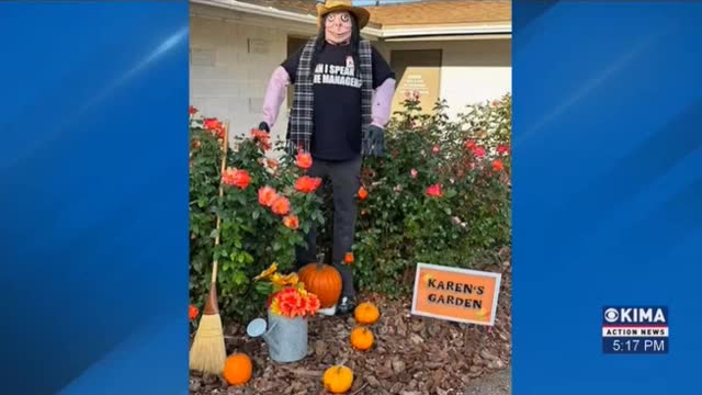 City takes down 'Karen-themed' Halloween display after complaints