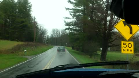 A Fast Ride in The Wet