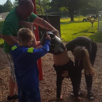Dad Frees Boneheaded Teen Stuck in Baby Swing