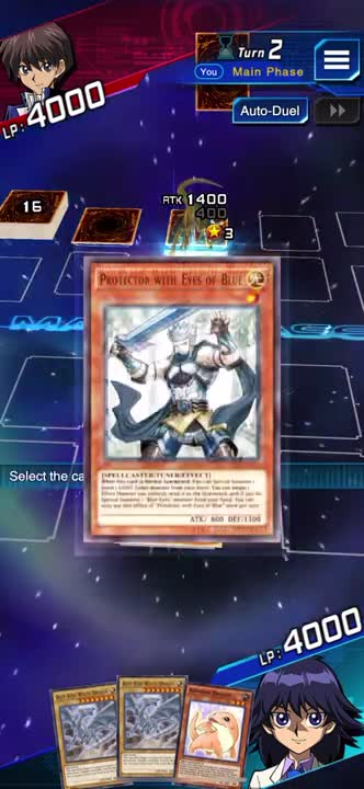 Yu-Gi-Oh! Duel Links - Protector with Eyes of Blue Let’s Me Summon My Blue-Eyes White Dragon