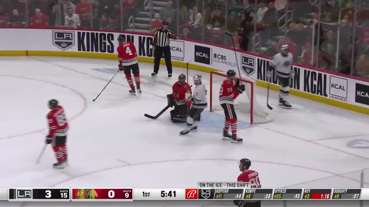 Byfield Sets Up Kopitar with Perfect Backhand Pass!