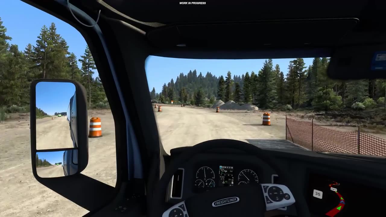 American Truck Simulator_ Wyoming - Gameplay Video _1 (WIP)(720P_HD)