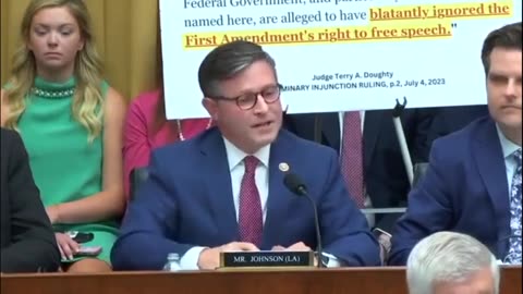 FLASHBACK: Rep. Mike Johnson Catches FBI Director Christopher Wray in "Disinformation" Lies