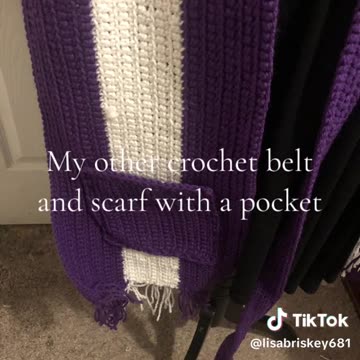 Crochet Scrunchie, Belt, and Pocket Scarf