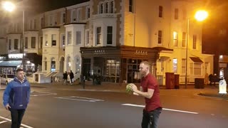 Melon Toss Hits Head-On