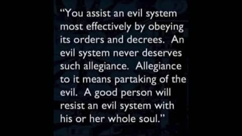 Do Not Support An Evil System