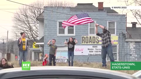 Un convoi de camions fait le tour de Washington DC pour protester contre les restrictions sanitaires