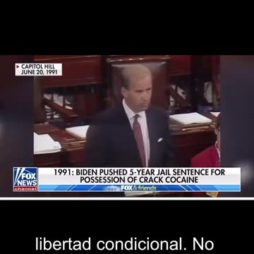 In 1991, Joe Biden pushed for a 5 year prison sentence for crack cocaine possession