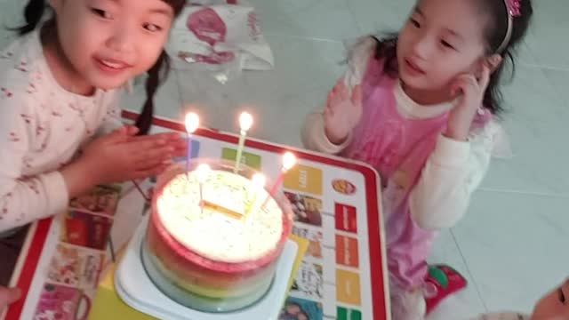 Happy Birthday Song with Cake