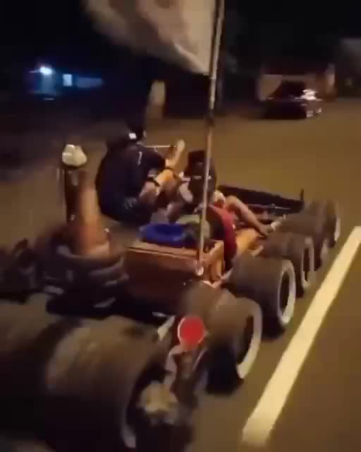 Is this the Flintstones Driving Down the Road