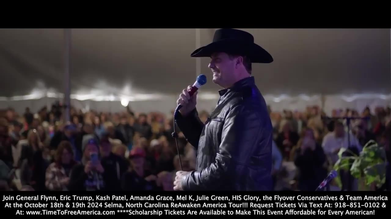 ReAwaken America Tour Selma, North Carolina (Oct 18-19 2024) | Join Lee Greenwood, Eric Trump, Mel K, Flynn, Breuer, Kash Patel, Alina Habba & Team America At FINAL ReAwaken Event! Request Tix Via Text: 918-851-0102