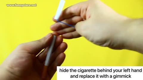 Vanishing cigarette magic tutorial revealed