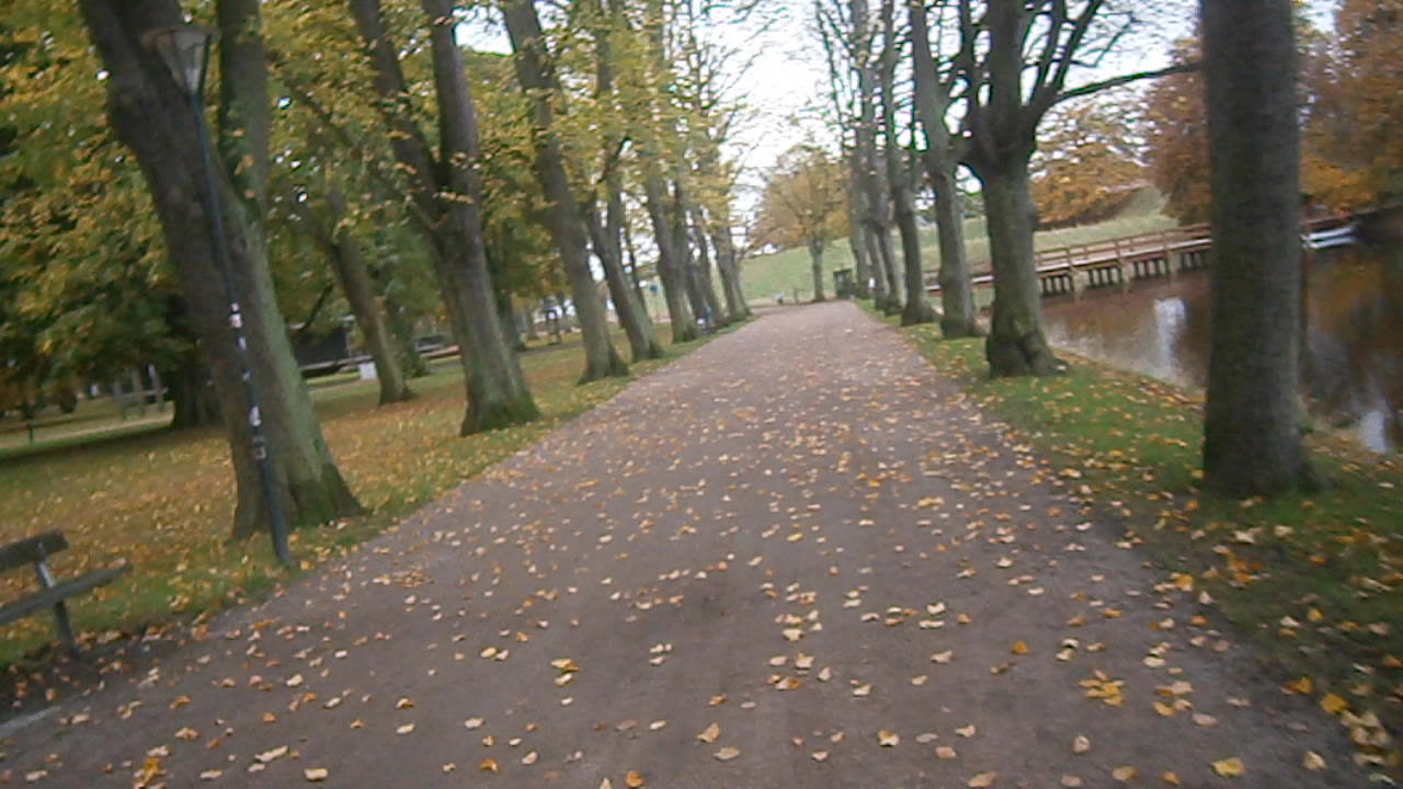 Invid vallgraven. Slotts.parken, Landskrona 21 Okt. 2014