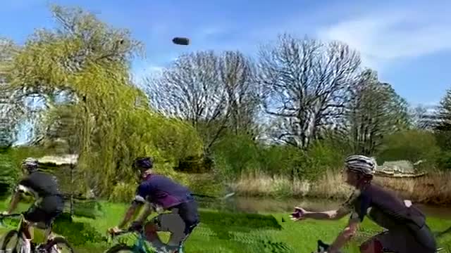 Bottle pass while cycling