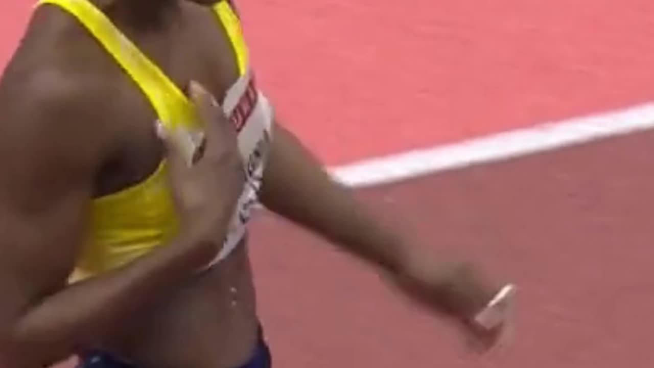 Khaddi SAGNIA Most Beautiful Long Jump Indoor Match 2023