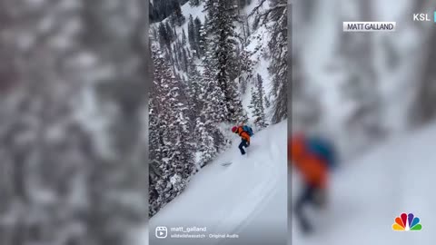 WATCH_ Skiers Survive Utah Avalanche