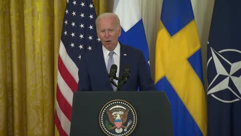 Biden says Putin "wanted the findilization of NATO" and didn't get it