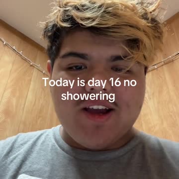 No shower in 16 days