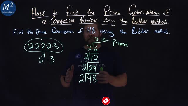 How to Find the Prime Factorization of a Composite Number Using the Ladder Method of 48 | Part 2/2