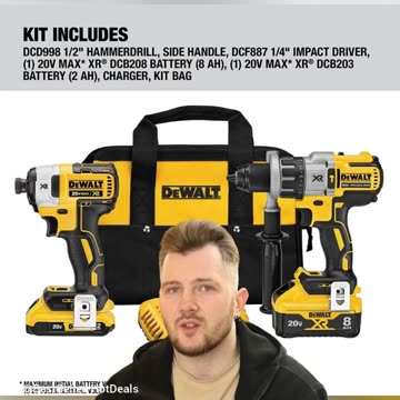 DEWALT 20V MAX XR Cordless Drill Combo Kit