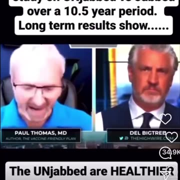 The evidence is clear people. Unvaccinated Humans are healthier Humans.