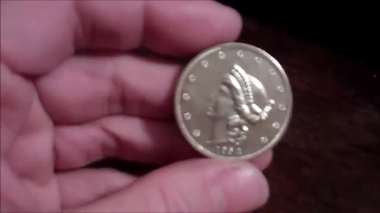 My 1854 20 dollar coin coin