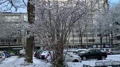 Unbelievable it was snowing in April