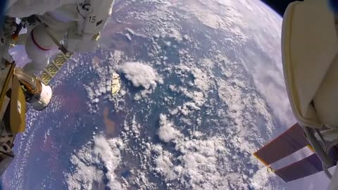 Astronauts accidentally lose shield in space