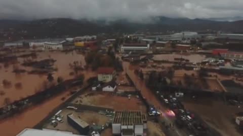Drone Footage shows Extent of Flash Floods in Bosnia