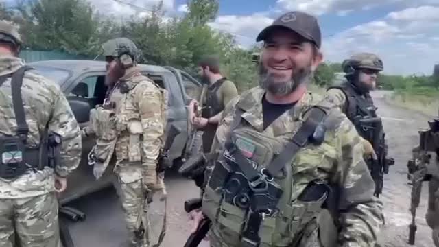 The head of Chechnya, Ramzan Kadyrov, showed captured equipment and chevrons