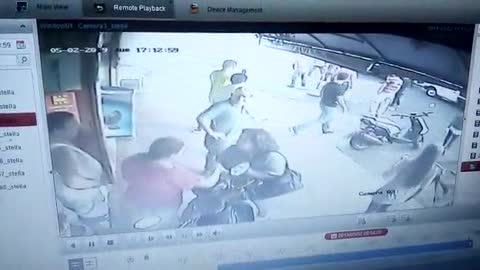 Video registró momento en que se incendió puesto ambulante de empanadas en Bucaramanga