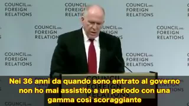 GEOINGEGNERIA: direttore della CIA John O. Brennan che spiega l''esperimento per alterare il clima: