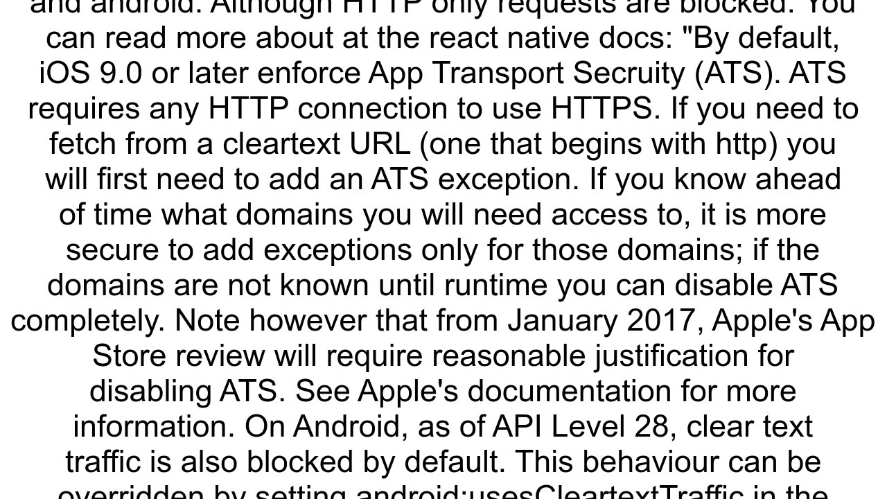 ExpoReactnative android build cannot call remote API