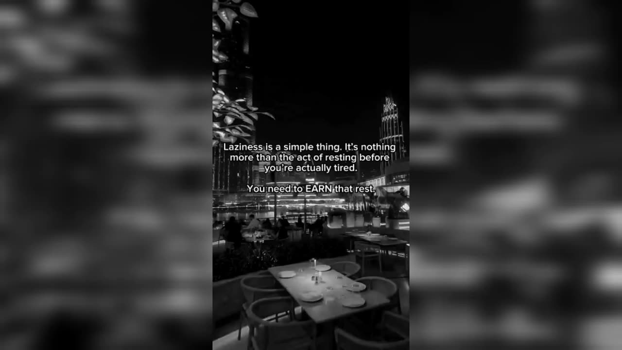 YOU NEED TO EARN REST