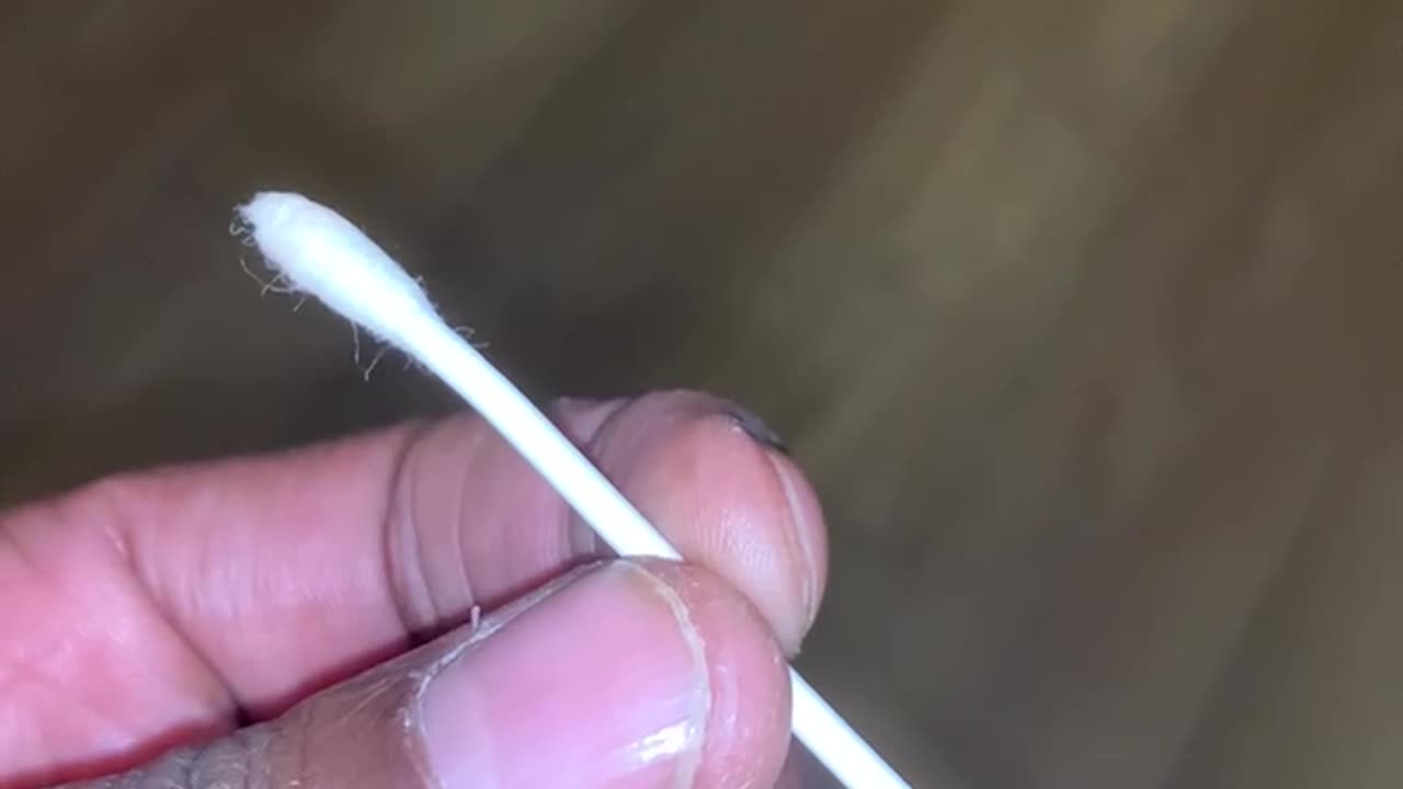 Watch The Cotton Bud Very Closely At The Start Of The Video