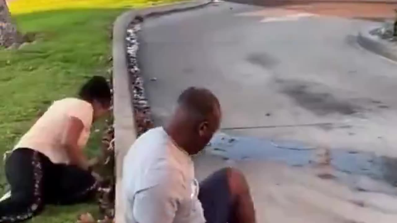 Footage of an undocumented immigrant from Haiti crashing into Burros and Fries