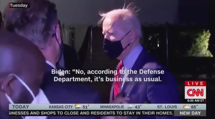 Biden Laughs Off North Korea's First Missile Test During His Administration