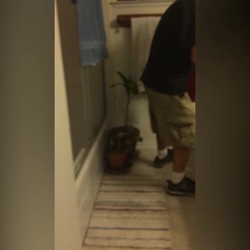 Prank Goes Wrong When Man Runs Through Glass Door