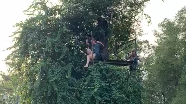 Hard Landing at the End of Zipline