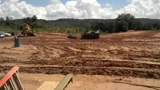 Car crushing at TankTown