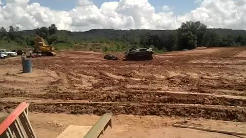Car crushing at TankTown