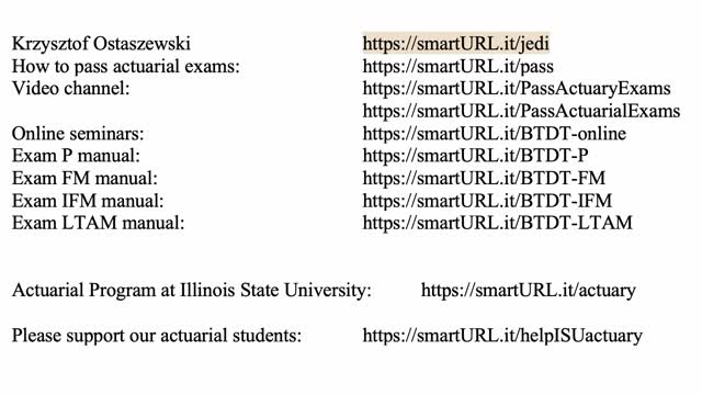 Exam LTAM exercise for June 5, 2021