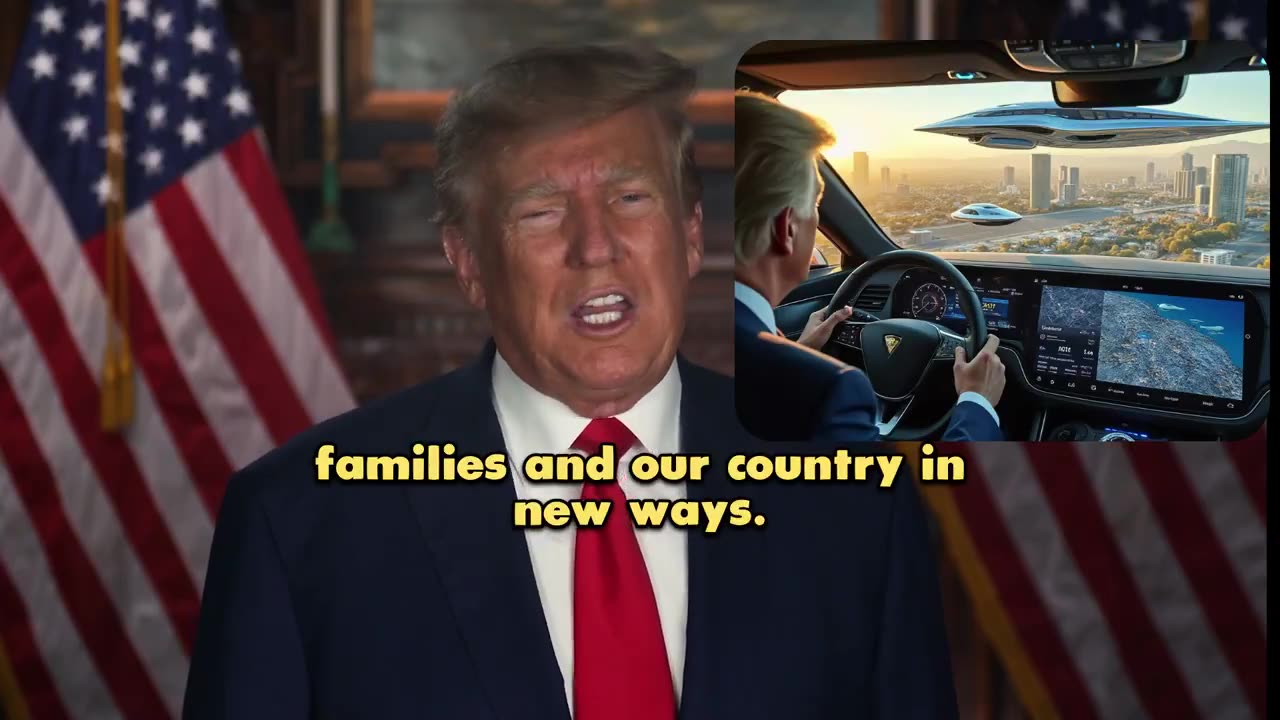 TRUMP: The US will lead with cutting edge innovations such as flying cars