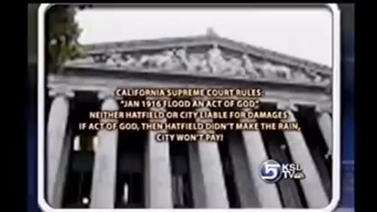 Manipulating the weather since 1915.