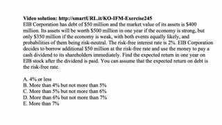 Exam IFM exercise for May 31, 2021