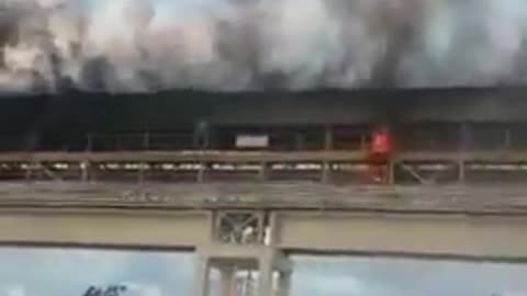 🚨The train station in Tel Aviv is reportedly on fire.