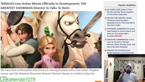 Disney's Tangled In Live Action In Production