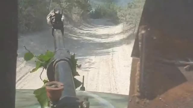 The road to Sherwood Forest. Izium Front. Video from a subscriber