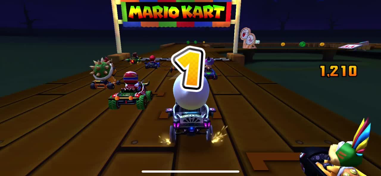 Mario Kart Tour - SNES Ghost Valley 1R Gameplay